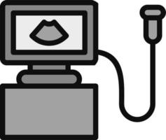 Vektorsymbol für Ultraschallgerät vektor