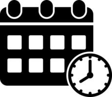 Datum und Zeit Vektor Symbol