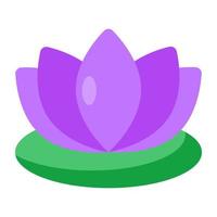ein einzigartig Design Symbol von Wasser Lilie Blume vektor