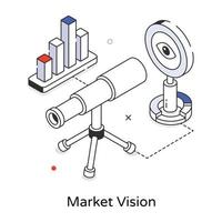 modisch Markt Vision vektor