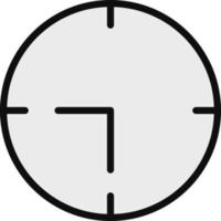 Wanduhr-Vektorsymbol vektor