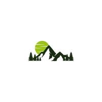 berg-logo-design, bergblick-logo vektor