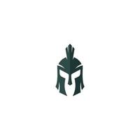 spartanisch Helm kreativ Logo Design vektor