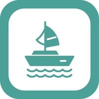 segling båt vektor ikon