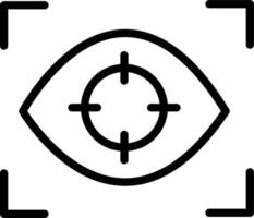 Auge Verfolgung Vektor Symbol