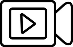 Video-Player-Vektorsymbol vektor