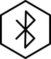 Bluetooth-Vektor-Symbol vektor