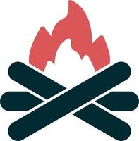 Lagerfeuer-Vektor-Symbol vektor