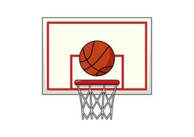 Basketball Clip Art Vektor eben Design isoliert auf Weiß Hintergrund