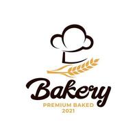 Weizen Bäckerei Logo Vektor