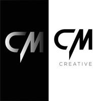 cm initial logotyp vektor