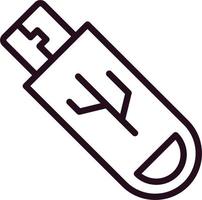 USB-Stick-Vektorsymbol vektor