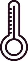 Thermometer-Vektor-Symbol vektor