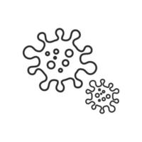 bakteriell oder Virus Symbol Vektor Konzept Design Vorlage