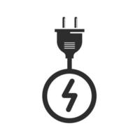 elektrisch Kabel Laden Symbol Vektor