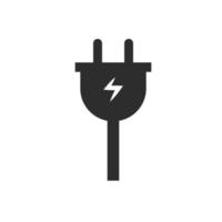 elektrisch Kabel schwarz Symbol Vektor