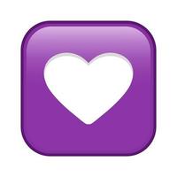 Herz Symbol groß Größe von Emoji Romantik Symbol vektor
