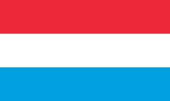 Luxemburg-Flagge einfache Illustration für Unabhängigkeitstag oder Wahl vektor