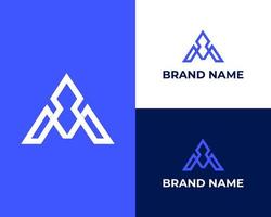 ma eller am. monogram av två brev logotyp design vektor