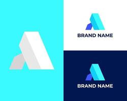 abstrakt modern enkel brev en logotyp mall vektor