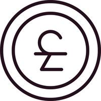 Euro-Münzen-Vektor-Symbol vektor