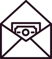 Kasse Briefumschlag Vektor Symbol