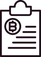 bitcoin Urklipp vektor ikon