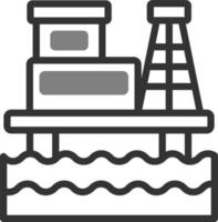 Öl rig Vektor Symbol