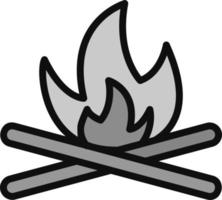 Lagerfeuer-Vektor-Symbol vektor