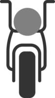 Motorrad-Vektor-Symbol vektor