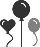 Luftballons-Vektor-Symbol vektor