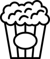 Popcorn-Vektor-Symbol vektor