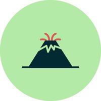 vulkan vektor ikon