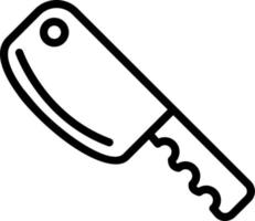 Hackmesser-Vektor-Symbol vektor