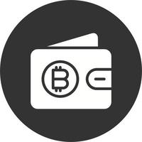 Bitcoin-Wallet-Vektorsymbol vektor