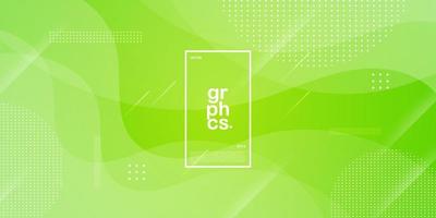 abstrakt hell Grün Hintergrund mit einfach Welle und Linien muster.bunt Grün design.modern mit geometrisch Formen Konzept. eps10 Vektor