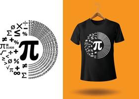 Happy Pi Day T-Shirt-Design vektor