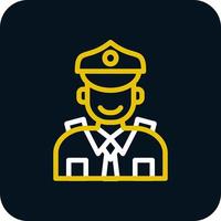 Polizist-Vektor-Icon-Design vektor