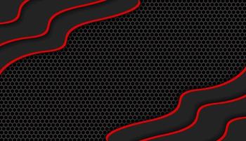 abstrakt dunkel rot futuristisch Spielen Hintergrund mit ein Hexagon Muster , dunkel rot geometrisch Hintergrund zum Banner oder offline Strom, Spielen Hintergrund Vorlage vektor