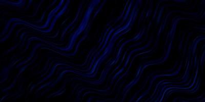 dunkelblauer Vektorhintergrund mit Kurven. vektor