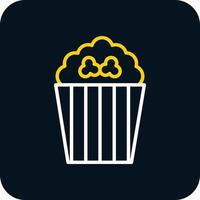 Popcorn-Vektor-Icon-Design vektor