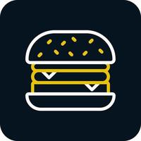 Burger-Vektor-Icon-Design vektor