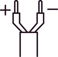Vektorsymbol für Drähte vektor