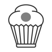 Cupcake-Vektor-Symbol vektor