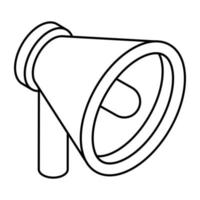 modern design ikon av megafon vektor