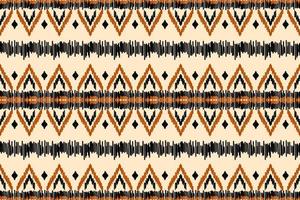 ethnisches ikat-nahtloses muster im stammes-. Aztekischer geometrischer ethnischer Ornamentdruck. Ikat-Musterstil. vektor