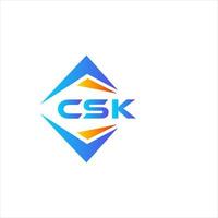 csk abstrakt teknologi logotyp design på vit bakgrund. csk kreativ initialer brev logotyp begrepp. vektor