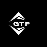 gtf abstrakt teknologi logotyp design på svart bakgrund. gtf kreativ initialer brev logotyp begrepp. vektor