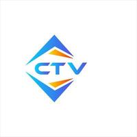 ctv abstrakt teknologi logotyp design på vit bakgrund. ctv kreativ initialer brev logotyp begrepp. vektor