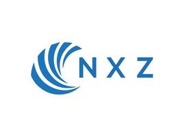 nxz brev logotyp design på vit bakgrund. nxz kreativ cirkel brev logotyp begrepp. nxz brev design. vektor